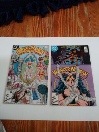 Wonder Woman 7 Fn,  & 9 Vf Dc 1987 1st App.  & Origin Of The Cheetah Movie
