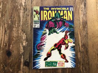 Invincible Iron Man 5 Stan Lee 1968 Marvel Comic Book Fn V