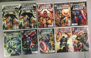 Captain America Vol 1 - 19 Complete Set 1 - 5 Hardcover Brubaker,  Mcniven