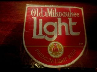 Large Vintage Old Milwaukee Light Beer Patch