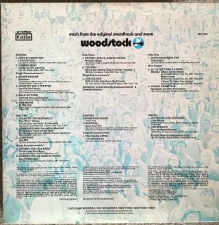 Woodstock 3 Vinyl Album LP Record Set - Cotillion - SD 3 - 500 - LP 2