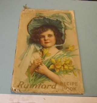 1913 Rumford Recipe Book Baking Powder Cookbook Providence Rhode Island 24pg