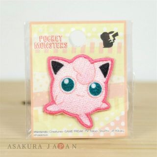 Pokemon Mini Embroidered Sew Iron On Patch Badge Jigglypuff From Japan