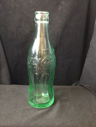 Union City Tennessee Coca Cola Hobbleskirt Pat.  D - 105529 Green Tint 1950