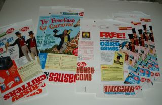 1967 Post Cereal Box Parts W/ Dr Dolittle Premium Offers