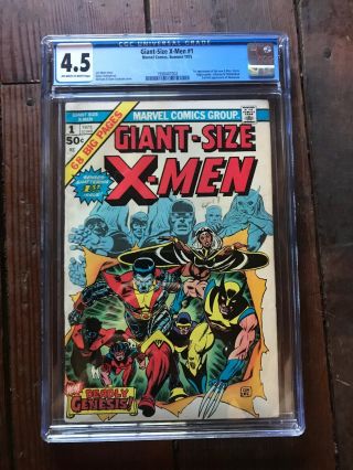 Giant - Size X - Men 1 Cgc 4.  5 Comic - 1st X - Men Team 2nd Full Wolverine Hot