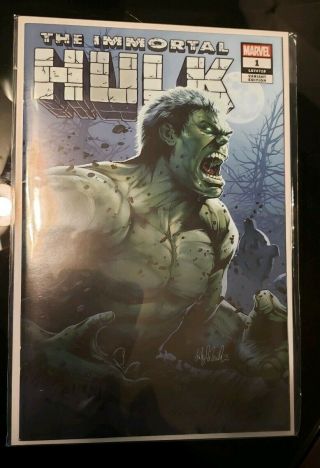 Immortal Hulk 1 2018 Aod Ashley Witter Variant Nm W/ Double Cover Ltd To 3000