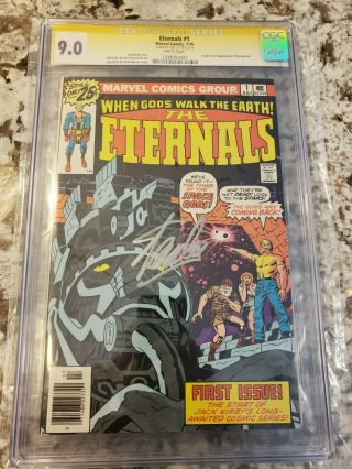 Eternals 1 Cgc 9.  0 Signed By Stan Lee Book