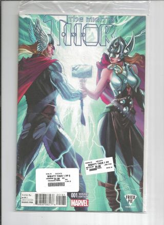 Mighty Thor 1 Fried Pie Variant J Scott Campbell,  9.  4 Nm,  2015 Marvel