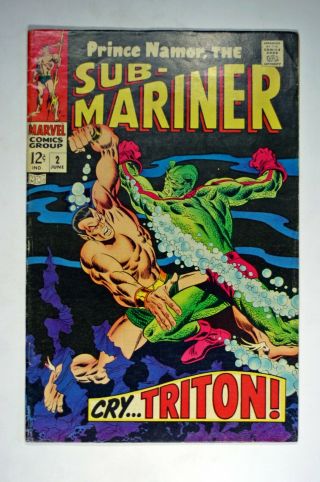 Prince Namor,  The Sub - Mariner 2 Marvel 1968 Featuring Triton