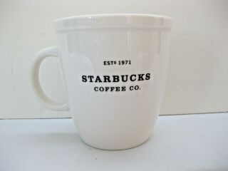 2001 Starbucks Coffee Company Barista White Coffee Tea Cup Mug 16 Oz