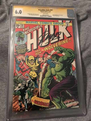 The Incredible Hulk 181 CGC 6.  0 SS Stan Lee White Pages 5