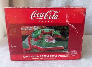 Vintage 2005 Coca Cola Bottle Style Landline Telephone 383 6