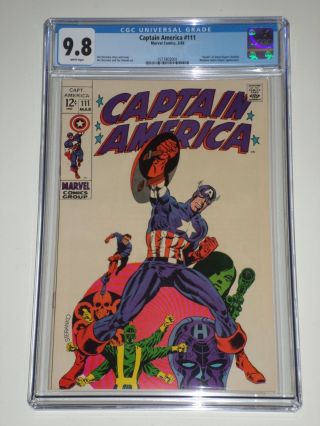 Captain America 111 (mar 1969) Cgc 9.  8 