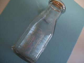 Foremost Dairy One Pint Milk Bottle Almost Perfect: Cap 7.  5 " High