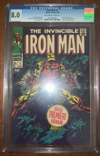 Iron Man 1 Cgc 8.  0