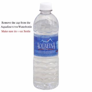 Sneak Alcohol Caps Reseal Your Water Bottle Perfectly Aquafina 16.  9 Oz 500 Ml
