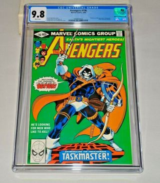 Avengers 196 Cgc 9.  8 White Pages 1980 1st Taskmaster