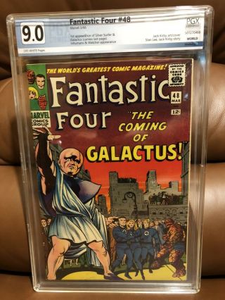 Fantastic Four 48 9.  0 Pgx Not Cgc Cbcs 1st App Of Silver Surfer & Galactus 1966