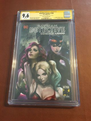 Detective Comics 1000 Cgc Ss 9.  6 Trade Variant Signed By Stanley Artgerm Lau