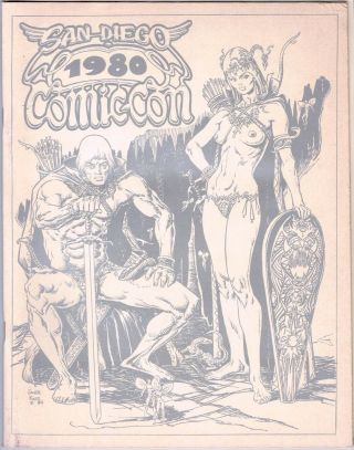 1980 San Diego Comic - Com Program Jim Steranko Signed Autograph