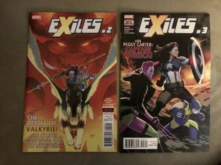 Exiles 2 & 3 1st Appearance Of Valkyrie And Peggy Carter As Captain America