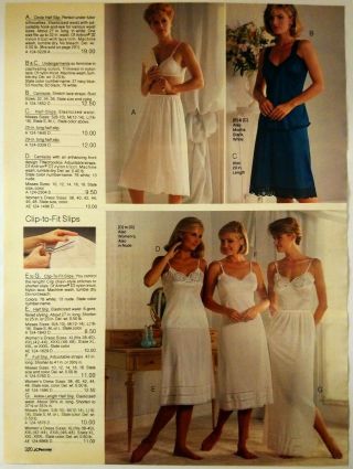 1985 Vintage PAPER PRINT AD brief pantie hiphugger slip lady lingerie underwear 2
