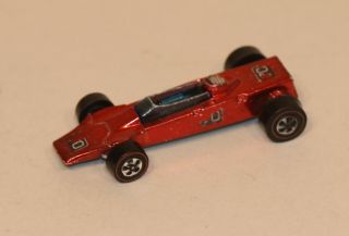 1969 Mattel Hot Wheels Redline Grand Prix Series Lotus Turbine Hk Red