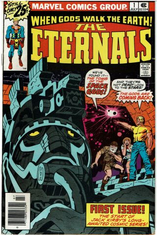 Eternals 1 Vf 8.  0 Ow Kirby Classic Movie Coming