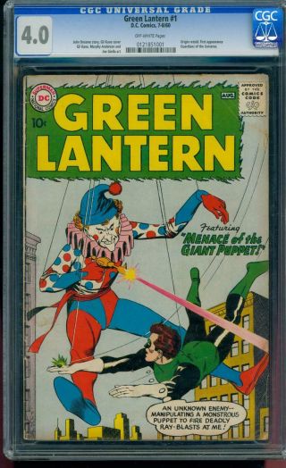 Green Lantern 1 [1960] Certified[4.  0] Origin Green Lantern