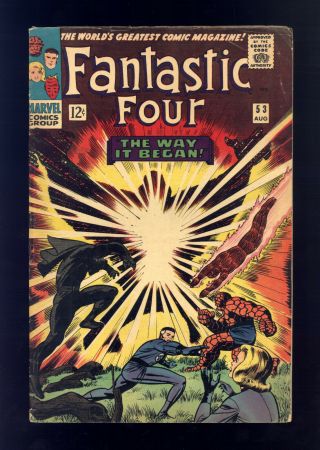 Fantastic Four 53 Fn Kirby,  2nd & Origin Black Panther,  1st & Origin Klaw