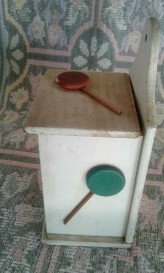 Vintage Dated1952 Wooden Lollypop Box FOR GOOD LITTLE BOYS & GIRLS 4