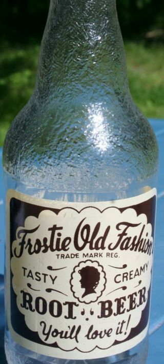 BOTTLE FROSTIE ROOT BEER BOTTLED IN REEDS FERRY HAMPSHIRE PRISTINE 2
