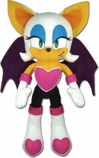 Great Eastern Sonic The Hedgehog Rouge The Bat 21 " Large Stuffed Plush Authentic