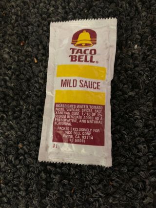 Taco Bell Mild Sauce Vintage Aged To Perfection