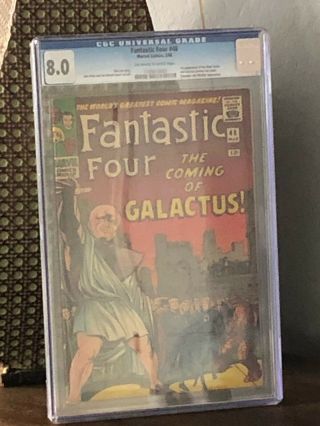 Fantastic Four 48 Cgc 8.  0 (ow - W) 1st Appearance Of Silver Surfer & Galactus