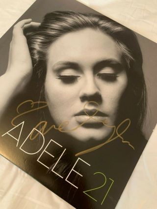 ADELE HAND SIGNED AUTOGRAPH 21 LP VINYL ALBUM VERY HARD TO FIND 2