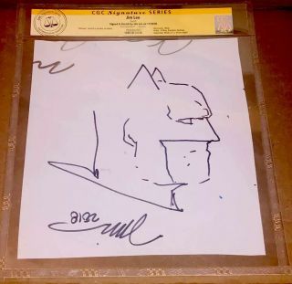 Jim Lee Art Batman Sketch Cgc Certified.