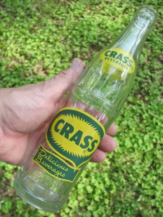 1959 Crass Beverages Coca Cola Bottling Co.  Blackstone Va.  10 Oz.  Soda Bottle