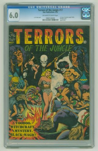 L9136: Terrors Of The Jungle 17,  Vol 1,  6.  0 Graded Cgc