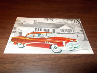 1953 Buick Special Sedan Advertising Postcard