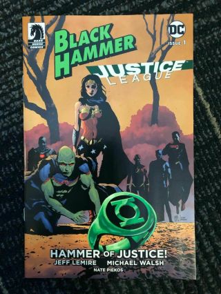 Black Hammer Justice League 1 Sdcc 2019 Variant Diamond Retailer Dark Horse Dc