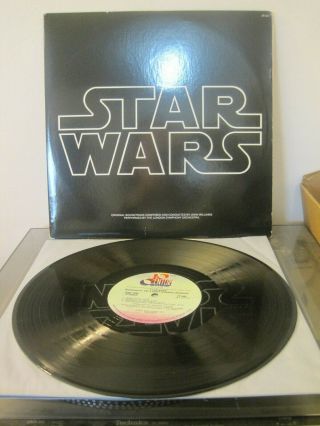 Star Wars 1977 Soundtrack Double Lp 2t - 541 W Rare Poster & Insert