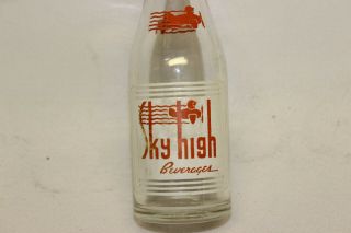Sky High Beverages Soda Bottle Holland,  Michigan 1947 Ball Glass Co.  1947