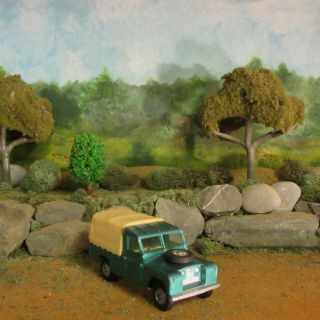 Vintage Corgi Diecast Land Rover With Canopy - Made In Great Britain