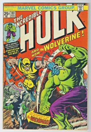 Incredible Hulk 181 No Value Stamp Comic