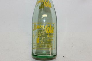 Lemon Cola Soda Bottle,  Kansas City,  Missouri 1940