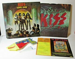 Kiss - Love Gun Lp Us W/ Gun & Inserts Casablanca Records 1977