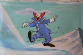 Bozo The Clown Animation Cel Hand Painted Background 107 Larry Harmon