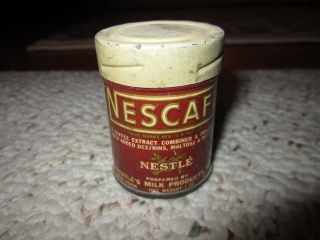 Vintage Nescafe Coffee Tin Sample